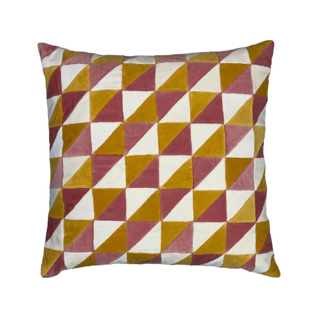 20x20 inches patchwork design velvety pillow case 